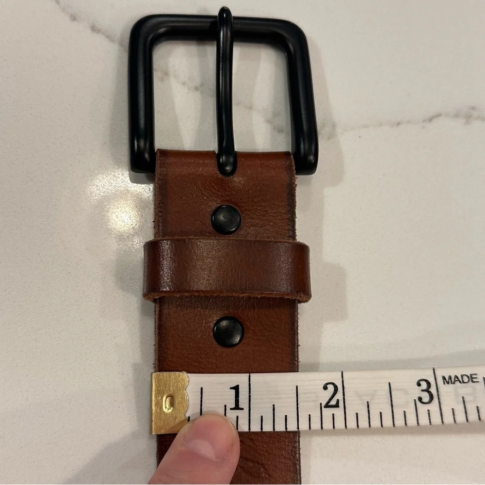 Classic Brown Leather Belt